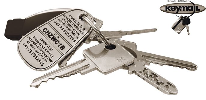 Schlüssel mit Schlüsselschutz Keymail