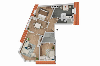 Grundriss Whg 1
