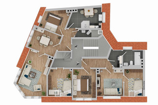 Grundriss Whg 1+2